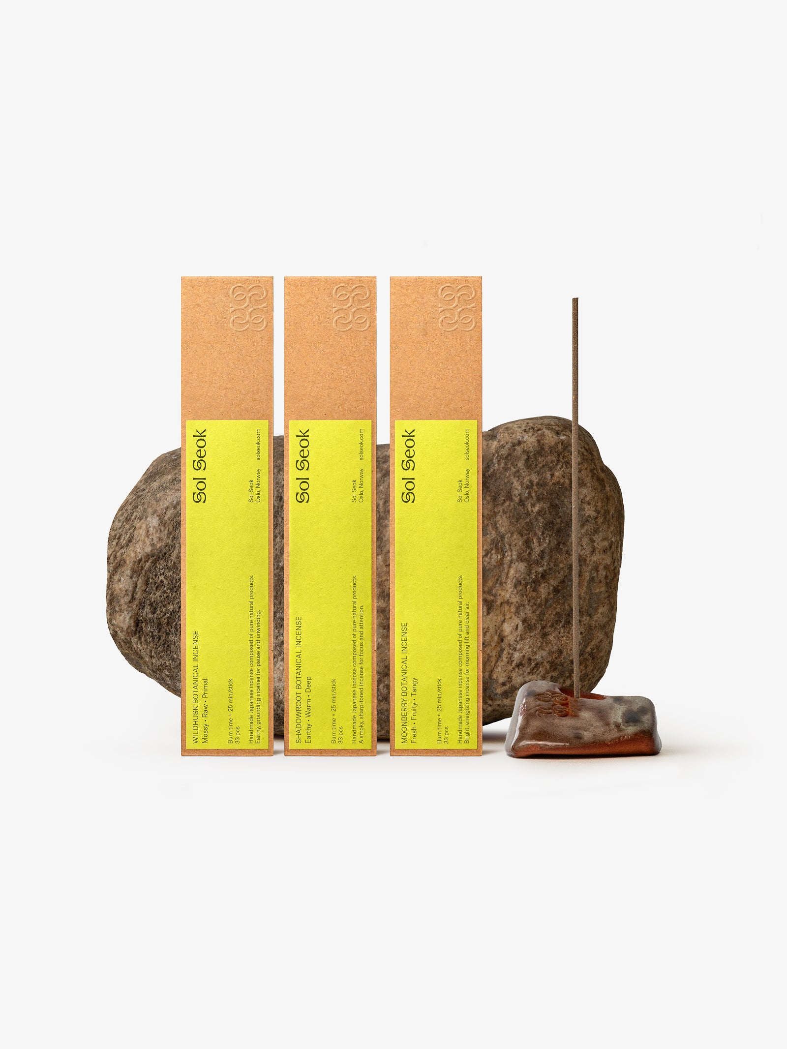 Ceramic Stone Incense holder (large)